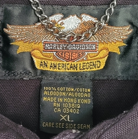 Harley Davidson Button Up Longsleeve Graphic Skirt Size XL - Picture 3 of 11